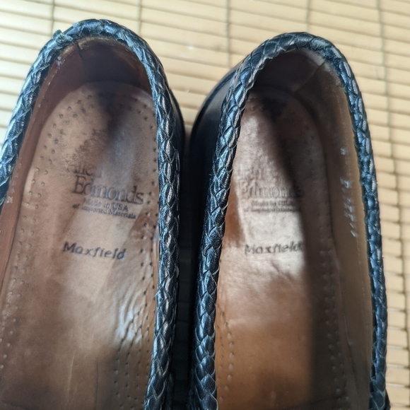 Allen Edmonds Men’s Size 8DMaxfield Dress Loafer Shoe Black Leather Tassels. Gre - Picture 10 of 11